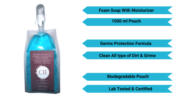 CareGenix Foam Soap Pouch 1000 ml blue